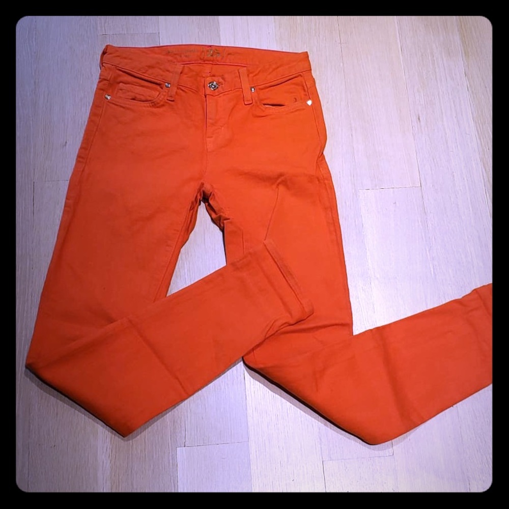 Kate spade orange skinny jeans